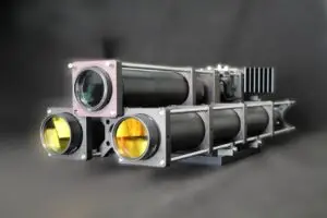 Cooled multi-channel spectro-radiometer by IZAK Scientific, featuring high-speed IR or VIS spectrometers with linear detector arrays—ideal for precise radiometric characterization and inspections. The system includes narrow FOV optics (tens of mrad), flat 5 MHz bandwidth (–3 dB),