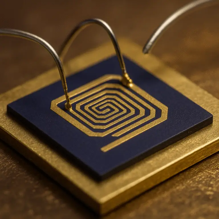Superconducting Nanowire Single-Photon Detectors - SNSPDs consist of a thin superconducting nanowire (illustration)